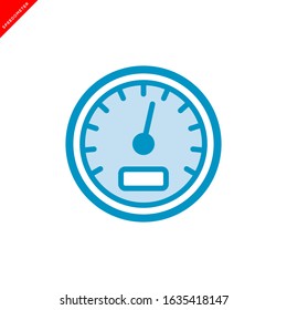 speedometer icon vector logo template in trendy flat style 