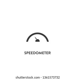speedometer icon vector. speedometer sign on white background. speedometer icon for web and app