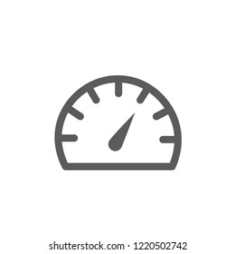 Speedometer icon vector. Speed symbol. Linear style sign for mobile concept and web design. Speedometer  symbol illustration. Pixel vector graphics - Vector.
