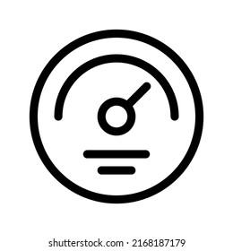 Ilustración de diseño del símbolo del vector del icono del velocímetro