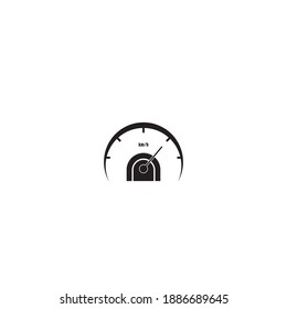 Speedometer icon vector,logo design illustration template and background.