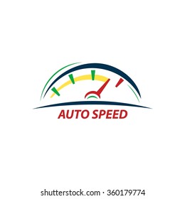 speedometer icon white background. Mechanic service and mechanics, engineering design work.