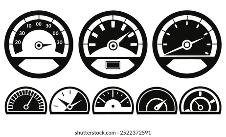 Velocímetro, medición, medidor, presión, velocidad, optimización, salpicadero, rendimiento, eficacia, gestión. colección.