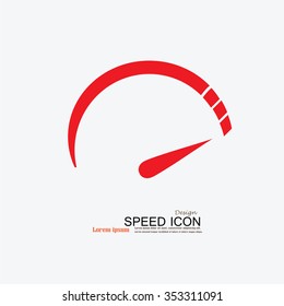 Speedometer icon.speed sign.speed meter.vector illustration.