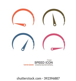 Speedometer icon.speed sign.speed meter.vector illustration.