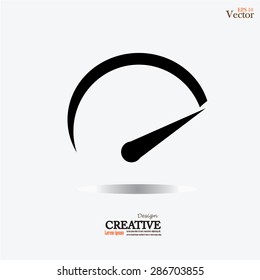 Speedometer icon.speed sign.vector illustration.