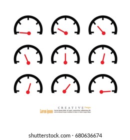 Speedometer icon.vector illustration.