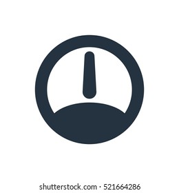 speedometer isolated icon on white background, auto service, repair, car detail 