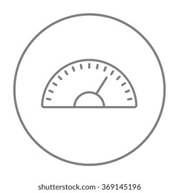 Speedometer Line Icon.