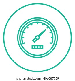 Speedometer line icon.
