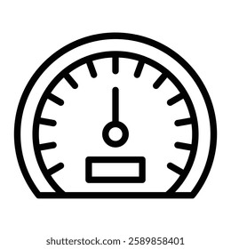 Speedometer Line Icon Design For Personal And Commercial use