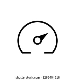 Speedometer line icon vector
