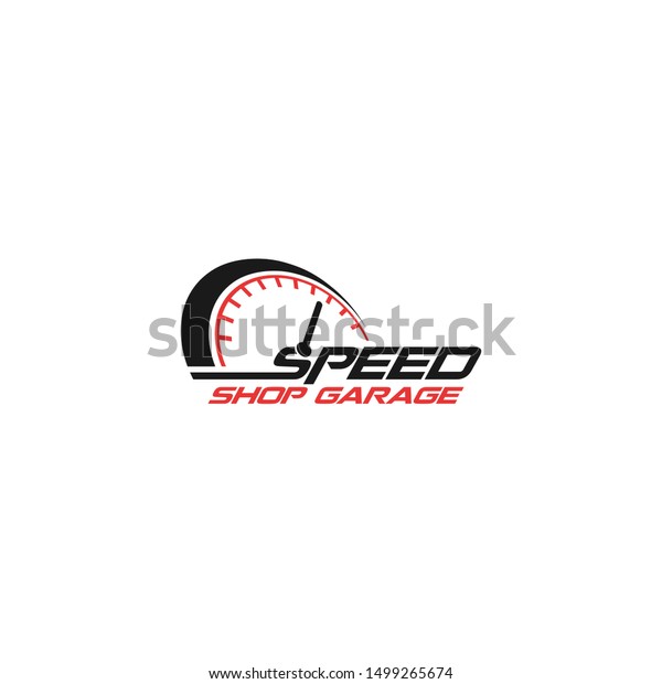Speedometer logo for
automotive workshop
garage