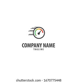 Logo del velocímetro. Se puede utilizar para empresas automotrices.