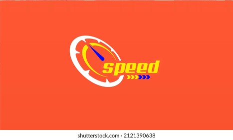 Speedometer Logo Design for Speed Logo Template Vector