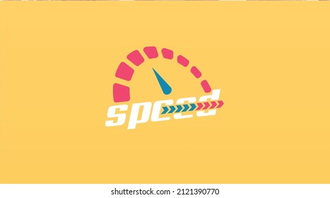 Speedometer Logo Design for Speed Logo Template Vector