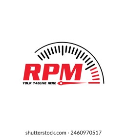 speedometer logo design vector template