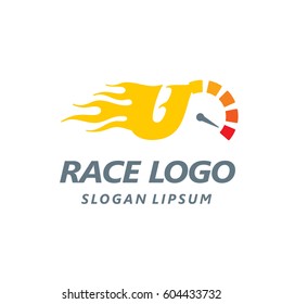 Speedometer logo icon vector illustration eps10. Isolated badge flat design for website or app - stock graphics.
