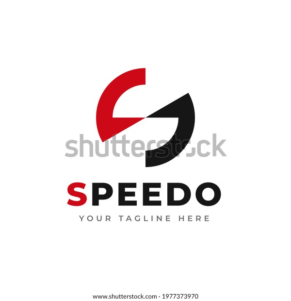 Speedometer logo\
letter s vector icon\
illustration