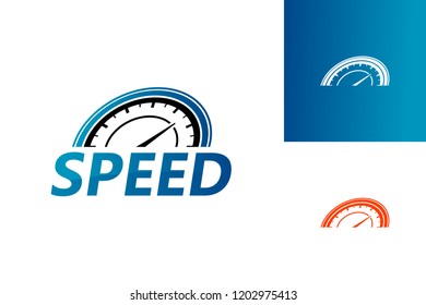 Speedometer Logo Template Design Vector, Emblem, Design Concept, Creative Symbol, Icon