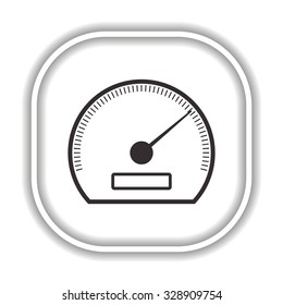 speedometer.  Modern design flat style icon