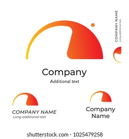 Speedometer Modern Logo Simple and Clean Race Identity Brand Icon Symbol Concept Set Template Vector