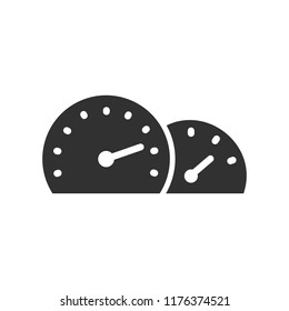speedometer. monochrome icon