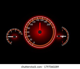 Speedometer movement background with speedometer eps10 vector illustration