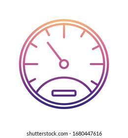 speedometer nolan icon. Simple thin line, outline vector of Measuring Instruments icons for ui and ux, website or mobile application