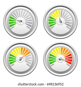 Speedometer on a white background. Vector illustration