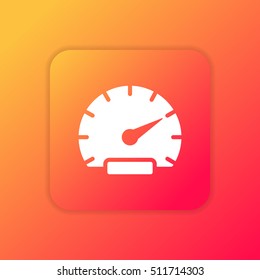 Speedometer orange bright app ui/ux Icon / Logo design