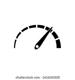 Speedometer outline icon. Symbol, logo illustration for mobile concept and web design.