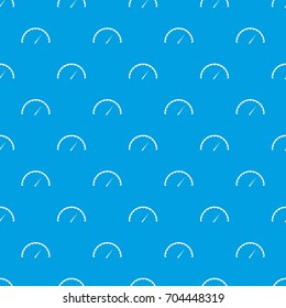 Speedometer pattern repeat seamless in blue color for any design. Vector geometric illustration