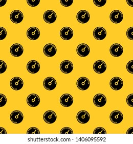 Speedometer pattern seamless vector repeat geometric yellow for any design