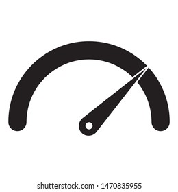 The speedometer, Performance and indicator icon. Fast speed sign logo. Meter dashboard icon in flat style design. Vector illustration.