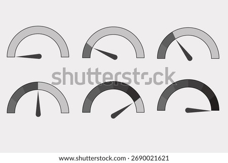speedometer or semicircular measuring instrument