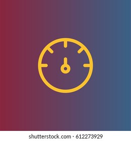 Speedometer sign icon