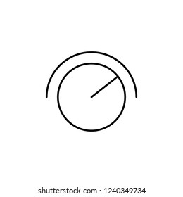 speedometer sign icon. Element of simple icon. Thin line icon for website design and development, app development. Premium icon