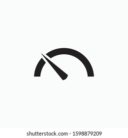 speedometer sign icon vector isolated