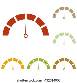 Speedometer sign illustration