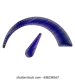 Speedometer sign illustration