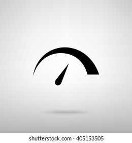Speedometer sign. Vector illustration