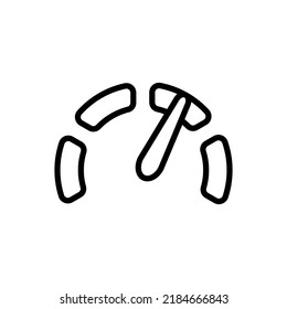Speedometer simple icon vector. Flat design.ai