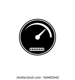 Speedometer solid icon, navigation and Tachometer, vector graphics, a filled pattern on a white background, eps 10.