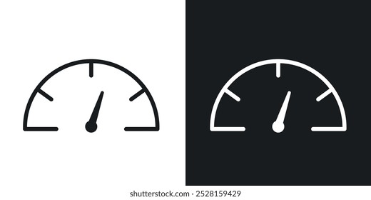 Speedometer solid vector icon pack