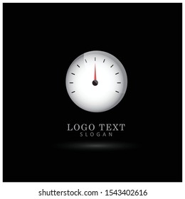 Speedometer, Speed & Accelerate Logo. Icon & Symbol Vector Template.