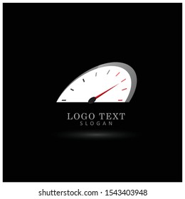 Speedometer, Speed & Accelerate Logo. Icon & Symbol Vector Template.