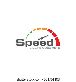 High Performance Speed Wordmark Logo Illustration Stock Vector (Royalty ...