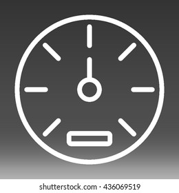 Speedometer / Speed Gauge Vector Icon Illustration