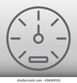 Speedometer / Speed Gauge Vector Icon Illustration